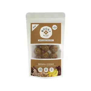 BOOST Bites Banana Cookie- Healthy Energy Protein Bites 115g, 100% Natural Ingredients, No Added Sugar, Vegan