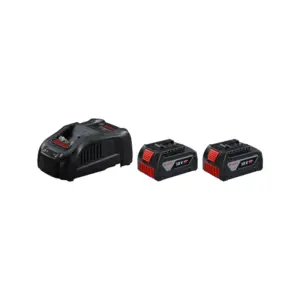 Bosch Starter Kit 2 X 18V 5.OAH + Battery & Charger, GAL1880CV 2