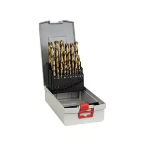 Bosch HSS-TIN Pro Box Metal Drill Bit Set 118°, 1-13 mm 2608587019 (Pack of 25 Pcs)