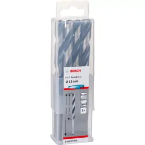 Bosch HSS Twist Drill Bit PointTeQ 11 mm, 118° 2608577278 (Pack of 5 Pcs)