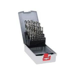 Bosch HSS-G Pro Box Metal Drill Bit Set 135°, 1-13 mm 2608587017 (Pack of 25 Pcs)
