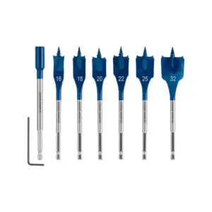 Bosch Professional Expert Selfcut Speed Spade Drill Bit Set 90°, 16-32 mm 2608900334 (Pack of 7 Pcs)
