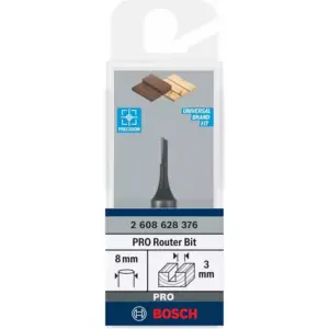 Bosch Professional Groove Cutter 8 x 3 x 51 mm 2608628376