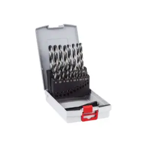 Bosch Professional PointTeQ HSS Metal Twist Drill Bit Set 1-10 mm 2608577351 (Pack of 19 Pcs)