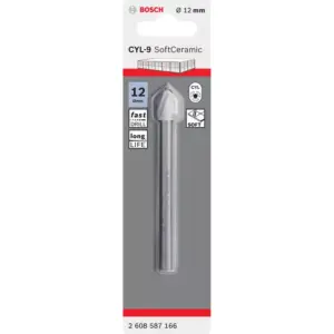 Bosch Soft Ceramic Tile Drill Bit 12 mm X 90 mm CYL-9 2608587166 (Pack of 10 Pcs)