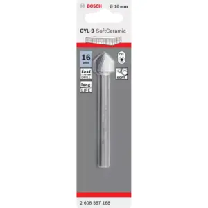 Bosch Soft Ceramic Tile Drill Bit 16 mm X 90 mm CYL-9 2608587168 (Pack of 10 Pcs)