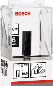 Bosch Straight Bit 6mm, 8 x 19.6 x 51mm 2608628441