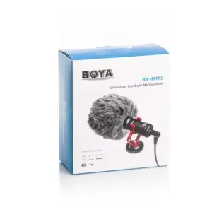 Faith BOYA  BY-MM1 Condenser Microphone, Compact On-Camera Cardioid Shotgun Mic for DSLR Camera, Camcorders, Video & Audio Recording, iOS Android Smartphone, for Vloggers,Youtubers, Livestream with Shock Mount