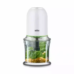 Braun Chopper 0.5L Plastic Bowl 500W CH3011WH Stainless Steel Blades 2 Speeds With Ice Crushing Capability