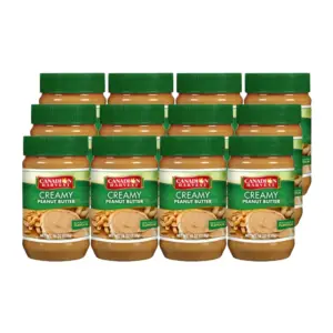 Canadian Harvest Peanut Butter Spread Creamy Jar 510g (Pack of 12Pcs)