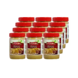 Canadian Harvest Peanut Butter Spread Crunchy Jar 340g (Pack of 12Pcs)
