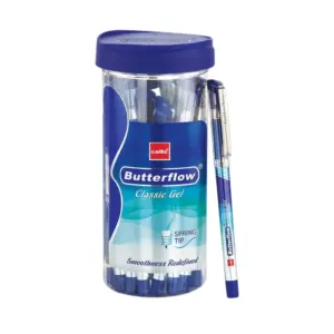 Cello Pen Cello Butterflow Classic Gel Pen 0.7mm Blue Pack of 6