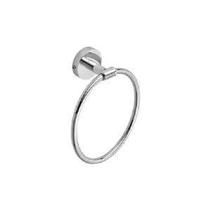 CERA Sanitary Cera Round Towel Ring, Stainless Steel, Meridien F5015105CH