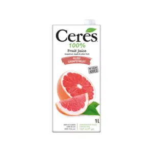 Ceres Juices Ceres Ruby Grapefruit Juice 1L Tetra (Pack of 12Pcs)