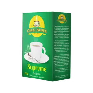 Chai Bora Tea Supreme Blend Box 100g, Pack of 36pcs Tagged & Enveloped Tea Bags (EX-E)