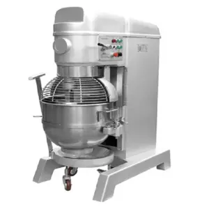 Commercial Kitchen Equipment Commercial Electric Food Mixer 80L, 4kW High-Power 3-Speed Planetary Mixer with Safety Guard – B80F
