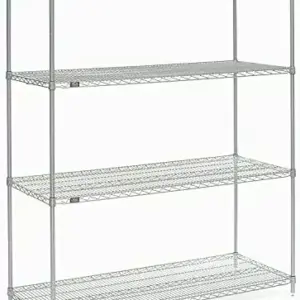 Remta Tier Chromed Shelves Without Wheels 1050 x 530 x 1800 Heavy Duty Storage Rack Organizer EXACT002