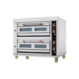 Commercial Kitchen Equipment Commercial Gas Oven 2 Deck 6 Tray, 220V, 50Hz, 1 phase, 200W, HGB-206Q