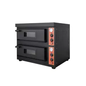 Commercial Kitchen Equipment Commercial Gas Pizza Oven 2 Deck, 220V, 50Hz, 1 Phase, 200W GP-2-4