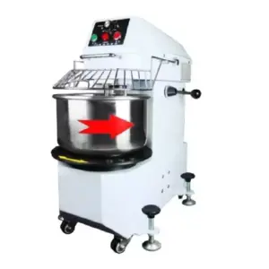 Commercial Kitchen Equipment Commercial Spiral Mixer 40L, 15kg Kneading Capacity, Dual-Motor Industrial Dough Mixer (1.5kW/2.2kW) – THS-40A