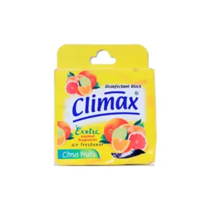 Climax Disinfectant Block Air Freshener, Citrus Fruits 50g (Pack of 144pcs)