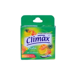 Climax Disinfectant Block Air Freshener, Tropical Fruits 50g (Pack of 144pcs)