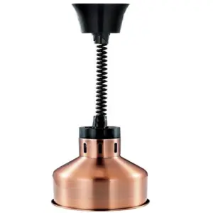 Commercial Kitchen Equipment Commercial Electric Infrared Food Heat Lamp 250W, 0.6m–1.8m Adjustable Height, Elegant Bronze Hanging Food Warmer – A032