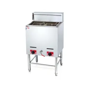 Commercial Kitchen Equipment Commercial Gas Deep Fryer 14L 2 Side 2 Basket HGF-75