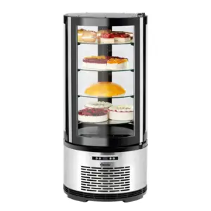 Hotel Appliances Generic Commercial Electric Cake Showcase – Stainless Steel Display Cabinet 220V, 650W with Digital Control Panel