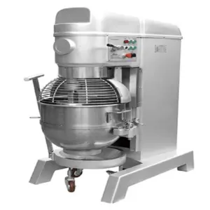 Commercial Kitchen Equipment Commercial Electric Industrial Food Mixer 7kW 150L , 3-Speed Heavy-Duty Planetary Mixer with Safety Net & Trolley WG-B150