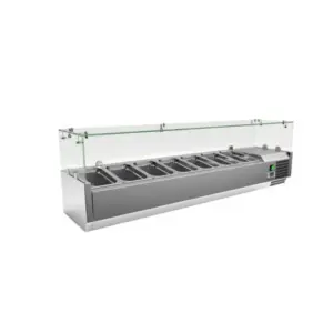 Commercial Kitchen Equipment Commercial Salad Bar 7 Trays 150cm HSL-1500