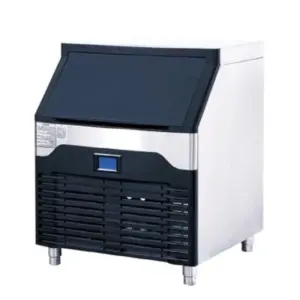 Commercial Kitchen Equipment Commercial Electric Industrial Ice Cube Maker, 100kg/Day High-Capacity Ice Machine, Professional 40kg Storage Automatic Ice Maker WG-KK220