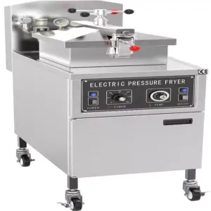 Commercial Kitchen Equipment Commercial Electric 24L Pressure Fryer, 13.5kW Professional Industrial Broaster, Heavy-Duty Mechanical Fast-Food Chicken Fryer WG-XZ-24