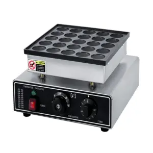 Commercial Kitchen Equipment Commercial 25-Hole Electric Muffin Machine, 900W Professional Mini Pancake & Muffin Maker, Industrial Non-Stick Baking Machine WG-HF-SB25