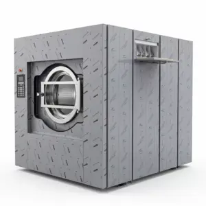 Commercial Kitchen Equipment Commercial Electric Industrial Washing Machine, 100kg Heavy-Duty Automatic Washer Extractor, Professional 1000L Stainless Steel Laundry Machine XGQ-100