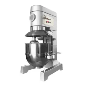 Commercial Kitchen Equipment Commercial Electric Industrial Food Mixer 4kW 100L , 3-Speed Heavy-Duty Planetary Mixer with Safety Net & Trolley WG-B100