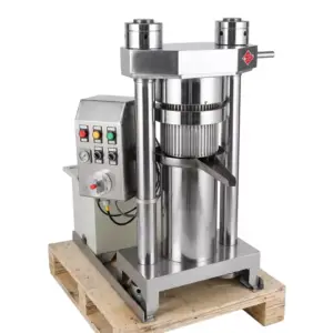 Commercial Kitchen Equipment Commercial Electric Hydraulic Oil Press Machine, 30kg/hr High-Output Cold Press Extractor, Professional 1.8kW Industrial Oil Mill GD-180