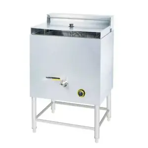 Commercial Kitchen Equipment Commercial Gas Fryer 28L Vertical Deep Fryer, 36,000 BTU High-Power Single Tank Double Basket Floor Model LPG Fryer HGF-74