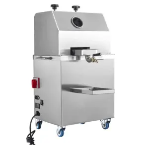 Commercial Kitchen Equipment Commercial Electric Battery-Operated Sugar Cane Juicer, 200kg/hr Portable New Vertical Model, Professional 24V Cordless Sugar Cane Press WG-YF-T80N