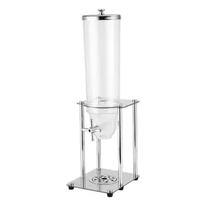 Commercial Kitchen Equipment Commercial Electric Single Cereal Dispenser 3.5L, Transparent PC Container, Stainless Steel Base WG-SS3.5L