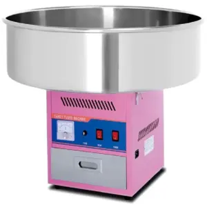 Commercial Kitchen Equipment Commercial Electric Candy Floss Machine 0.93kW, 73cm Stainless Steel Bowl, Pink Finish HEC-03