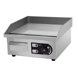 Commercial Kitchen Equipment Commercial Electric Countertop Griddle, 1.5kW Compact Flat Top Grill, Professional Stainless Steel Griddle for Cafés and Snack Bars WG-818B