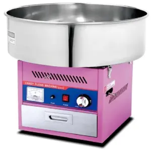 Commercial Kitchen Equipment Commercial Electric Gas Candy Floss Machine 73cm Stainless Steel Bowl, Pink Finish HGC-03