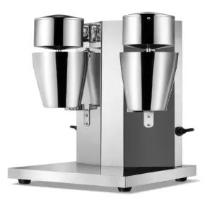 Commercial Kitchen Equipment Commercial Electric Double Head Milk Shaker, 2×850ml Professional Drink Mixer, Heavy-Duty 560W Copper Motor Milkshake Machine WG-DM2