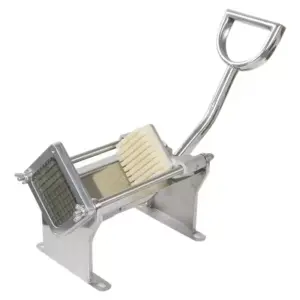 Commercial Kitchen Equipment Manual Potato Chip Cutter, Heavy-Duty French Fry Slicer with 3 Interchangeable Blades WG-02