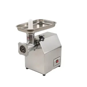 Commercial Kitchen Equipment Commercial Electric Full Stainless Steel Meat Mincer, 120kg/hr Heavy-Duty Meat Grinder, Professional 850W Copper Motor Butcher Machine WG-12