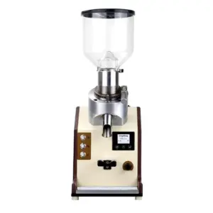 Commercial Kitchen Equipment Commercial Electric Large Commercial Bean Mill 1.5L, Professional Brushless Motor Coffee Grinder, Off-White Aluminum Alloy