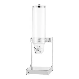 Commercial Kitchen Equipment Commercial Electric Single Cereal Dispenser 3.5L, Transparent PC Container, Stainless Steel Base WG-A3.5L