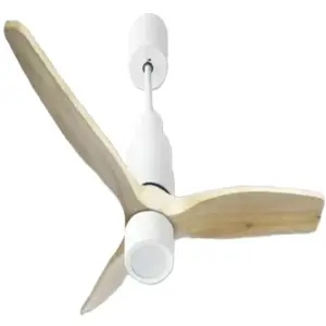 Commercial Kitchen Equipment Commercial Electric LED Ceiling Fan 52" Solid Wood Blades, 35W DC Motor, Remote Control DCF-TB52181L