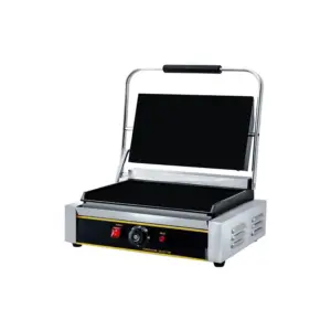 Commercial Kitchen Equipment Commercial Electric Contact Grill, 2.2kW High-Power Full Flat Plates, Large Surface Professional Griddle Press WG-811EB